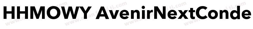 HHMOWY AvenirNextCondensed Bold粗体字体转换